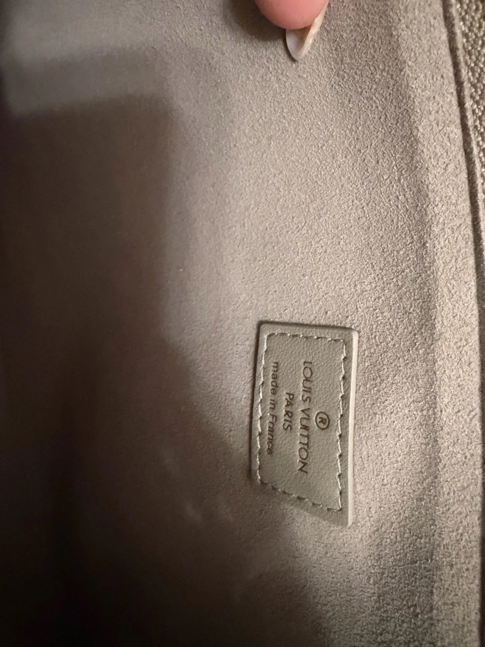 Louis Vuitton Embossed Monogram Crossbody Bag in Taupe Beige - Picture 3 of 4